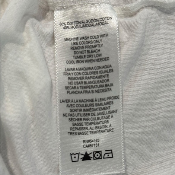 EUC Calvin Klein Performance Yoga soft White Crop Top XL - Picture 7 of 7